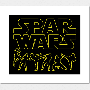 Spar Wars Martial Arts Kickboxing MMA Posters and Art